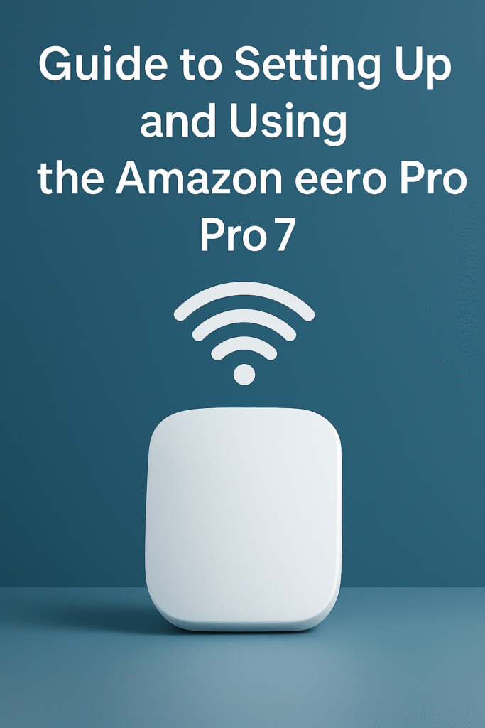 Amazon Eero Pro 7 Setup Guide: Get Your Home Wi-Fi Running Smoothly 1 How to set up amazon eero pro 7