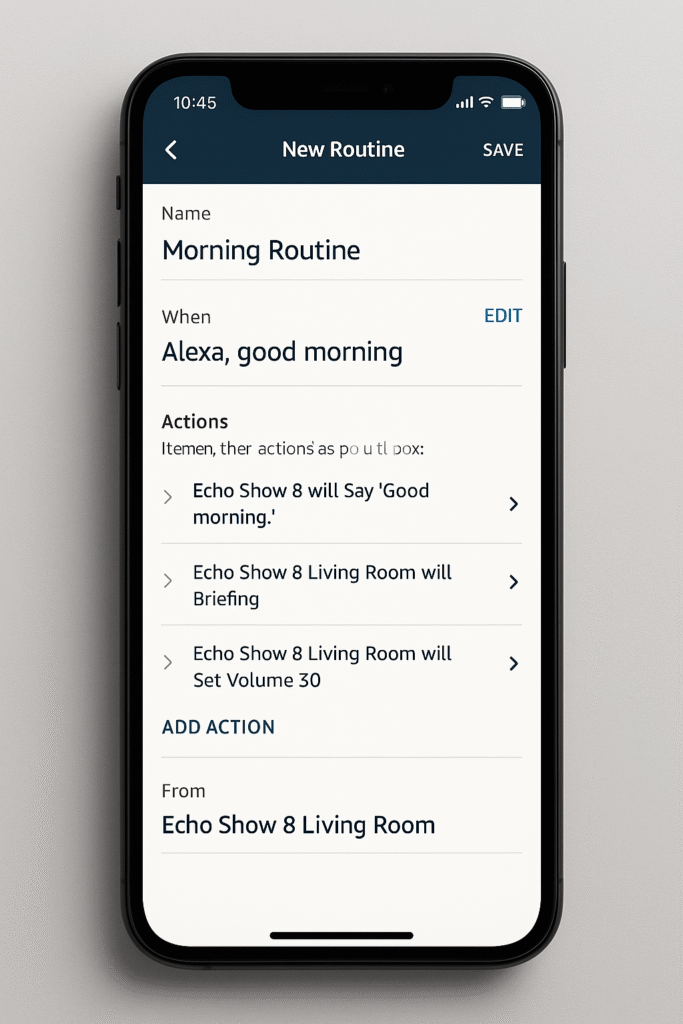 Create Alexa Routines